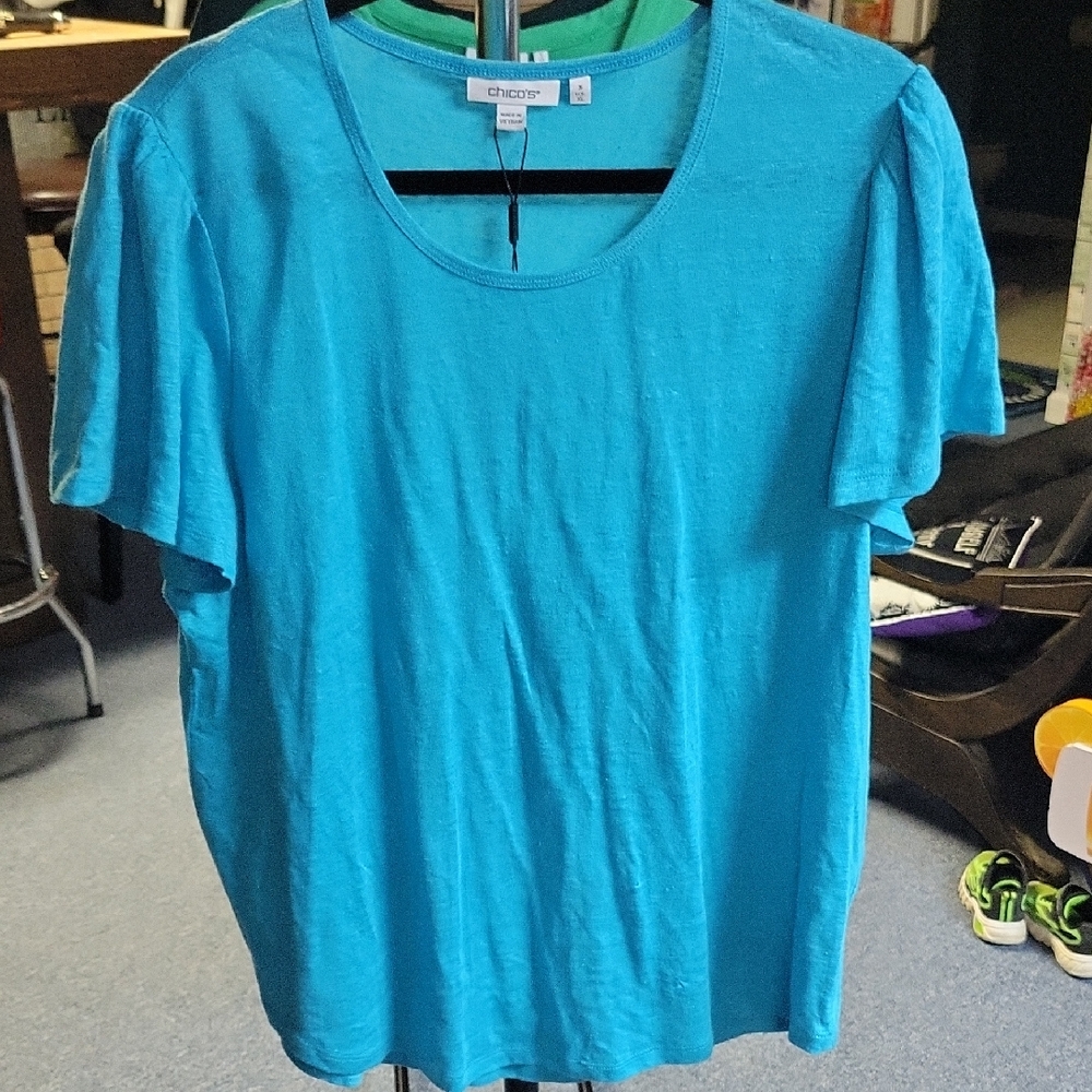 Chico's Turquoise Tee